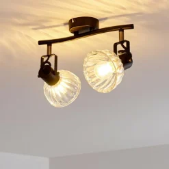 hofstein Plafonnier Bohemia Noir, 2 lumières