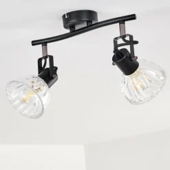 hofstein Plafonnier Bohemia Noir, 2 lumières