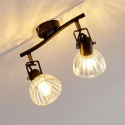 hofstein Plafonnier Bohemia Noir, 2 lumières