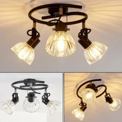 hofstein Plafonnier Bohemia Noir, 3 lumières