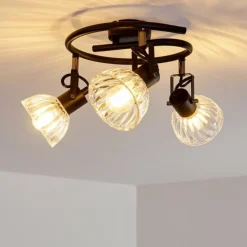 hofstein Plafonnier Bohemia Noir, 3 lumières