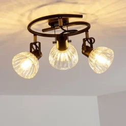 hofstein Plafonnier Bohemia Noir, 3 lumières