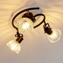 hofstein Plafonnier Bohemia Noir, 3 lumières