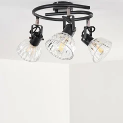 hofstein Plafonnier Bohemia Noir, 3 lumières