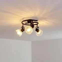 hofstein Plafonnier Bohemia Noir, 3 lumières