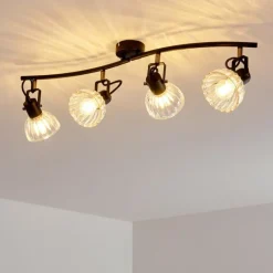 hofstein Plafonnier Bohemia Noir, 4 lumières