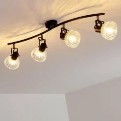 hofstein Plafonnier Bohemia Noir, 4 lumières