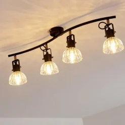 hofstein Plafonnier Bohemia Noir, 4 lumières