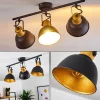 Lampes Dorées-hofstein Plafonnier Borik Noir, 3 lumières