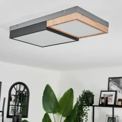 hofstein Plafonnier Bornos LED Anthracite, 1 lumière