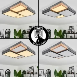 hofstein Plafonnier Bornos LED Anthracite, 1 lumière