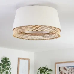 Lampes En Tissu-hofstein Plafonnier Bosatorp Noir, 1 lumière