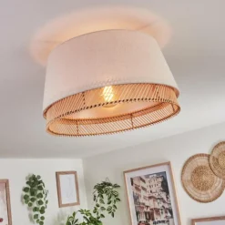 Lampes En Tissu-hofstein Plafonnier Bosatorp Noir, 1 lumière