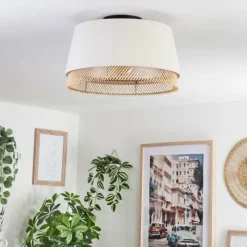 Lampes En Tissu-hofstein Plafonnier Bosatorp Noir, 1 lumière