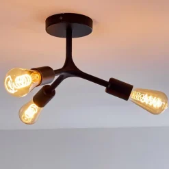 Lampes Vintages & Rétros-hofstein Plafonnier Bottnaryd Noir, 3 lumières