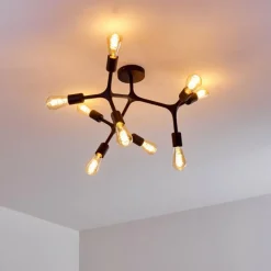 Lampes Vintages & Rétros-hofstein Plafonnier Bottnaryd Noir, 9 lumières