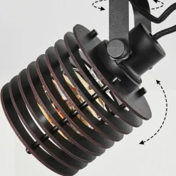 Luminaires Scandinaves-hofstein Plafonnier Boula Noir, 2 lumières