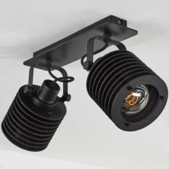 Luminaires Scandinaves-hofstein Plafonnier Boula Noir, 2 lumières