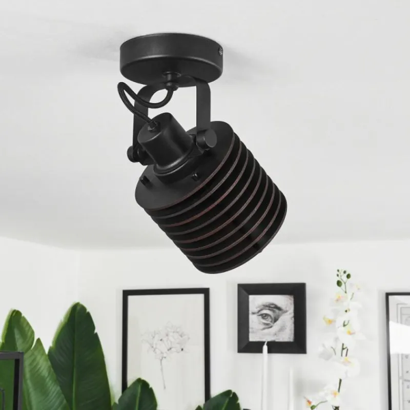 Luminaires Scandinaves-hofstein Plafonnier Boula Noir, 1 lumière