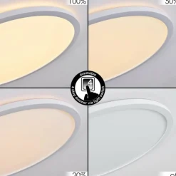 hofstein Plafonnier Boyero LED Blanc, 1 lumière