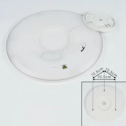 hofstein Plafonnier Boyero LED Blanc, 1 lumière