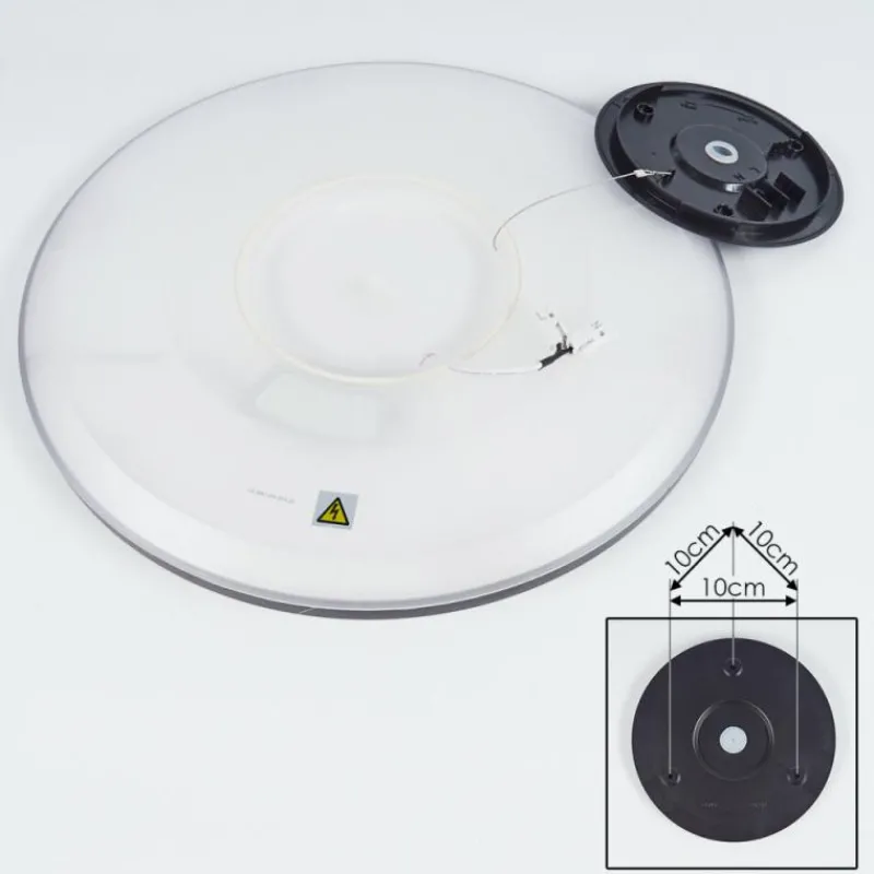 hofstein Plafonnier Boyero LED Noir, 1 lumière* Éclairage Led