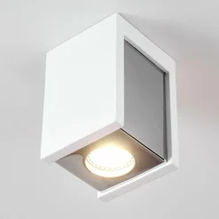 hofstein Plafonnier Braslo Chrome, Blanc, 1 lumière