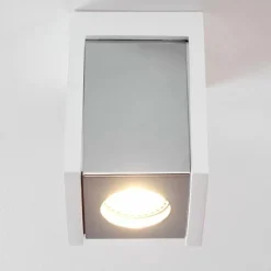 hofstein Plafonnier Braslo Chrome, Blanc, 1 lumière