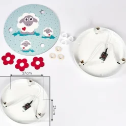 hofstein Plafonnier Brenets Blanc, 3 lumières