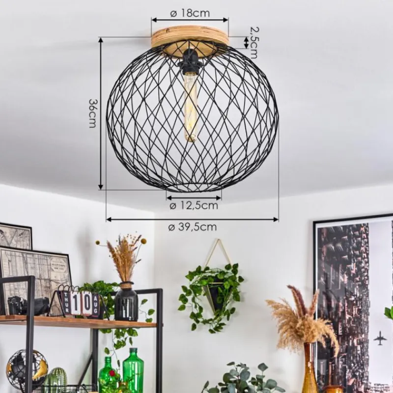 Style Boho-Chic-hofstein Plafonnier Bridgeport Écru, 1 lumière