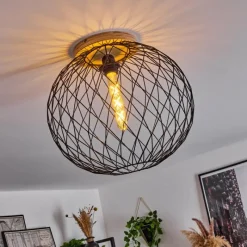 Style Boho-Chic-hofstein Plafonnier Bridgeport Écru, 1 lumière