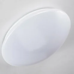hofstein Plafonnier Brighton LED Blanc, 1 lumière, Télécommandes, Changeur de couleurs
