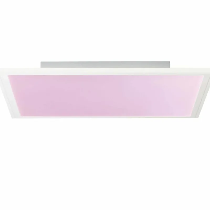 Luminaires Brilliant Plafonnier Brilliant Abie LED Blanc, 1 lumière, Télécommandes, Changeur de couleurs* Éclairage Led