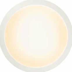 Luminaires Brilliant Plafonnier Brilliant Abie LED Blanc, 1 lumière, Télécommandes, Changeur de couleurs* Éclairage Led