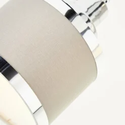 Lampes En Tissu-Luminaires Brilliant Plafonnier Brilliant Alexia Argenté, 2 lumières