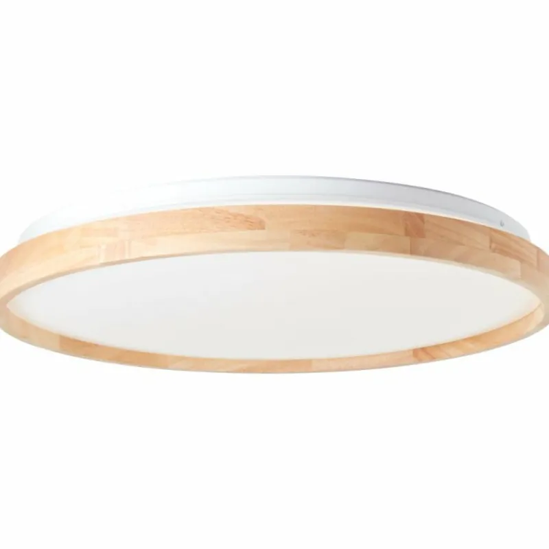 Luminaires Scandinaves-Luminaires Brilliant Plafonnier Brilliant Alson LED Brun, Blanc, 1 lumière, Télécommandes