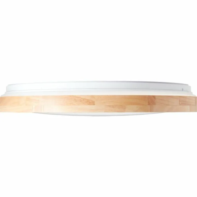 Luminaires Scandinaves-Luminaires Brilliant Plafonnier Brilliant Alson LED Brun, Blanc, 1 lumière, Télécommandes