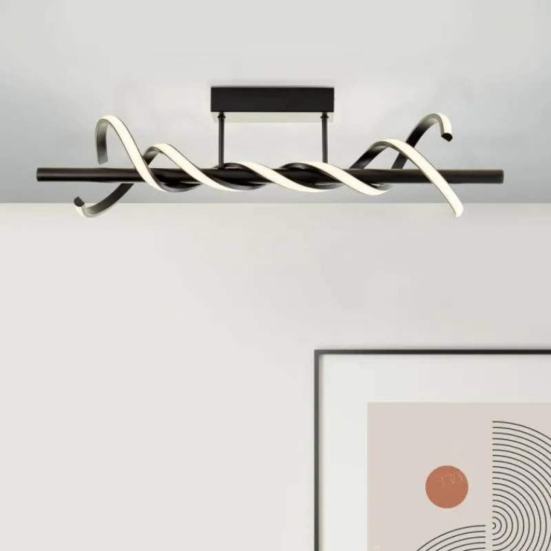 Luminaires Brilliant Plafonnier Brilliant Amalie LED Noir, 1 lumière* Éclairage Led