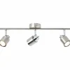 Luminaires Brilliant Plafonnier Brilliant ANDRES Chrome, Nickel mat, 3 lumières* Spots Et Projecteurs