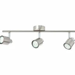 Luminaires Brilliant Plafonnier Brilliant ANDRES Chrome, Nickel mat, 3 lumières* Spots Et Projecteurs