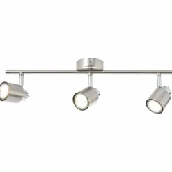Luminaires Brilliant Plafonnier Brilliant ANDRES Chrome, Nickel mat, 3 lumières* Spots Et Projecteurs