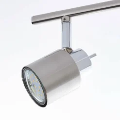 Luminaires Brilliant Plafonnier Brilliant ANDRES Chrome, Nickel mat, 3 lumières* Spots Et Projecteurs