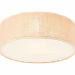 Lampes En Tissu-Luminaires Brilliant Plafonnier Brilliant Aniela Blanc, 2 lumières