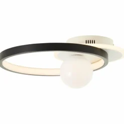 Lampes Industrielles-Luminaires Brilliant Plafonnier Brilliant Atlanta LED Noir, 1 lumière