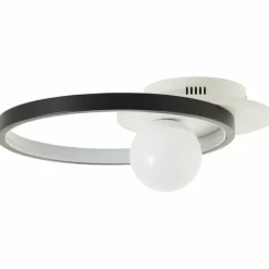 Lampes Industrielles-Luminaires Brilliant Plafonnier Brilliant Atlanta LED Noir, 1 lumière