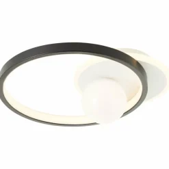 Lampes Industrielles-Luminaires Brilliant Plafonnier Brilliant Atlanta LED Noir, 1 lumière