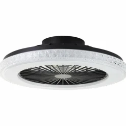 Luminaires Brilliant Plafonnier Brilliant Badria LED Noir, 1 lumière, Télécommandes