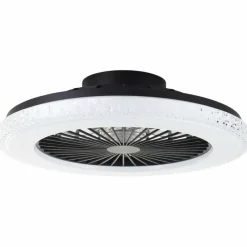 Luminaires Brilliant Plafonnier Brilliant Badria LED Noir, 1 lumière, Télécommandes