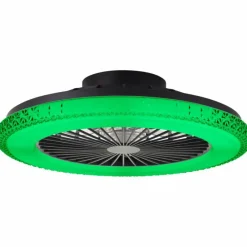 Luminaires Brilliant Plafonnier Brilliant Badria LED Noir, 1 lumière, Télécommandes