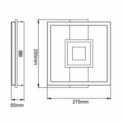 Lampes En Bois-Luminaires Brilliant Plafonnier Brilliant Baldo LED Écru, Noir, Blanc, 1 lumière